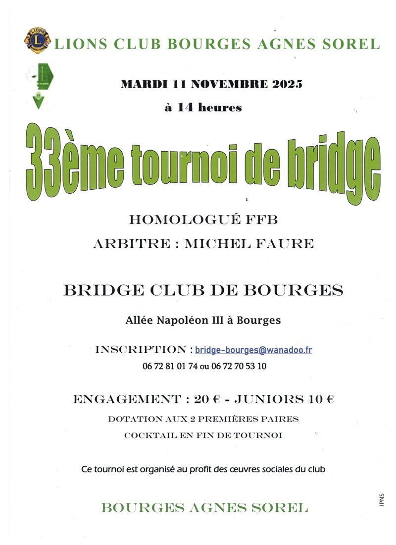 Tournoi Lions Club Bourges