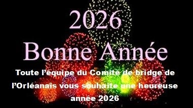 Bonne année à tous les bridgeurs!