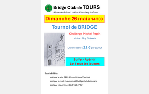 Tournoi de Bridge au Bridge Club de Tours 