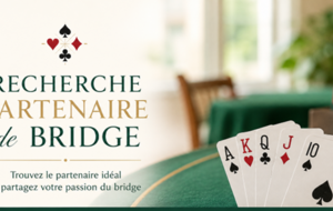 Nouveau!! recherche partenaire de bridge