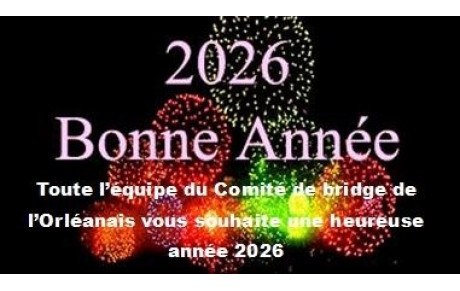 Bonne année à tous les bridgeurs!